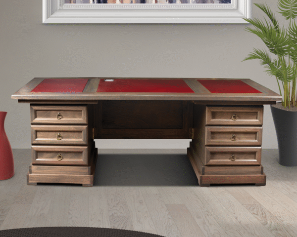 Zenandi 4 Drawer Wooden Desk