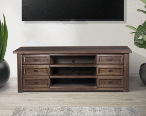 Zenandi Wooden Lamp Table with Shelf and drawer