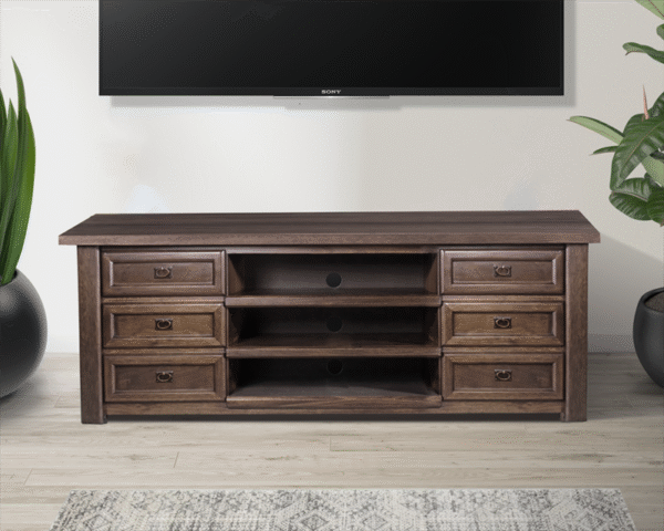 Zenandi Wooden Lamp Table with Shelf and drawer