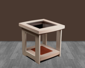 Zenandi wooden Display Cabinet with Doors and drawer