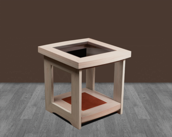 Zenandi wooden Display Cabinet with Doors and drawer