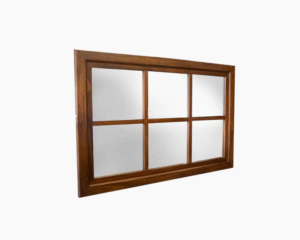 Wooden Burned Mirror