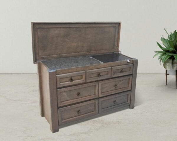 Zenandi Wooden Buffet 2m + Hottray + Granite