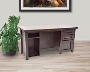 Okavango Wooden Office Desk with 3 Drawers