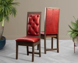 Exposed Flat Wooden Dining Chair